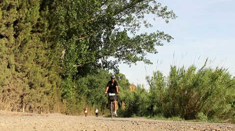 Cycling in the nature Video stock 29374804