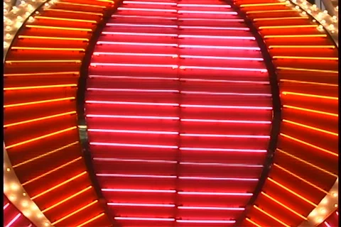 Cycling neon lights Stock Footage 113541