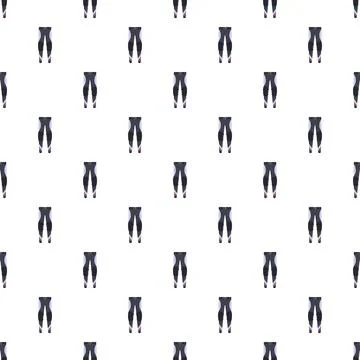 Cycling pants repeating pattern on white background 库存插图