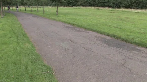 Cycling In The Park Stock Footage 241701