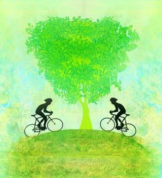 Cycling poster Stock Illustration