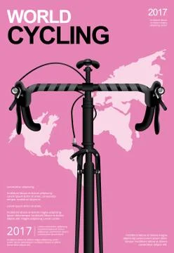 Cycling Poster Vector Illustration Stock Illustration
