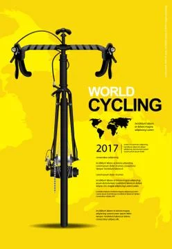Cycling Poster Vector Illustration Stock Illustration