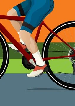 Cycling race vector template event background flyer poster Stock Photos
