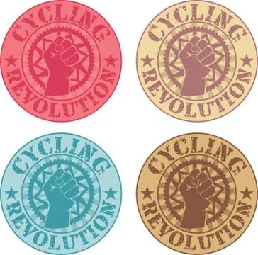Cycling revolution Stock Illustration