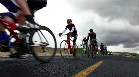 Cycling road race Stock Footage 50452573