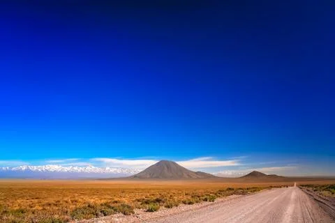 Cycling on the Ruta Quarenta road in Argentina Stock Photos