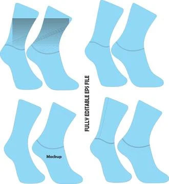 Cycling socks Mockup Stock Illustration