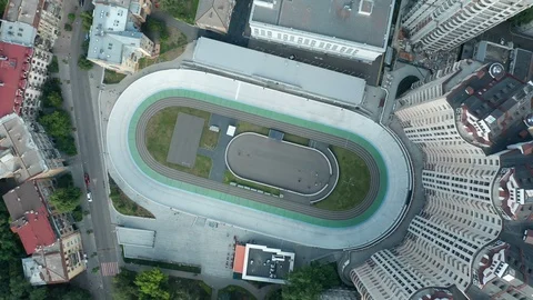 Cycling Stadium Stock Footage 113428842