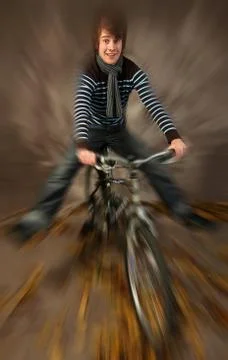 Cycling studio fun Stock Photos