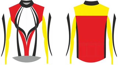 Cycling Sublimated Soft Shell Winter Jacket Vectors Illustrazione stock