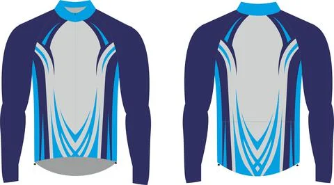 Cycling Sublimated Soft Shell Winter Jacket design illustrations template Vector Stock Illustration