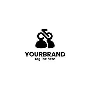 Cycling team logo design vector Stock-Illustration