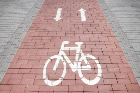 Cycling trail Stock Photos