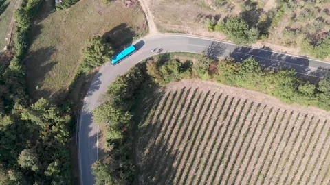 Cycling in Tuscany Stock Footage 114769342