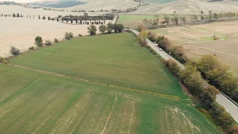 Cycling in Tuscany Stock Footage 114769366