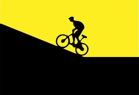 Cycling vector illustration isolated on background Stock Illustration
