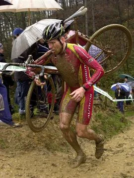 Cycling Xxvii Ciclo Cross - Dec 2003 Stock Photos