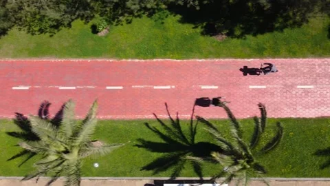 Cyclist on the bike path Stock-Footage 168950720