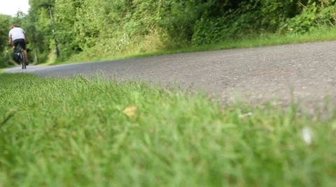 Cyclist Commute to Work Stock Footage 67259223