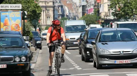 Cyclist Video stock 11917717