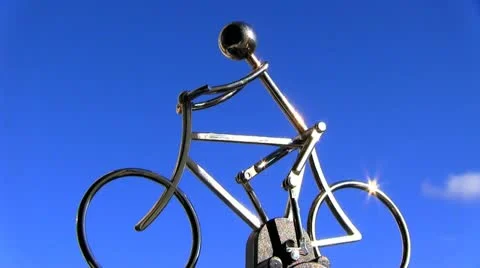 Cyclist Stock Footage 12129570