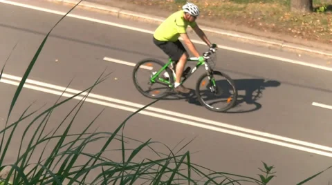 Cyclist Stock Footage 27736502