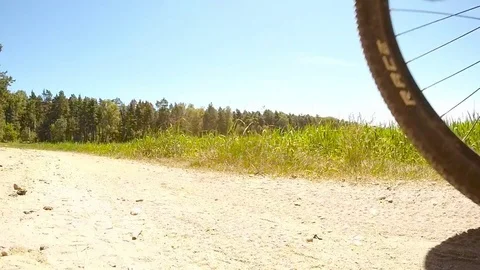 The cyclist from frog perspective. Stock Footage 76194554