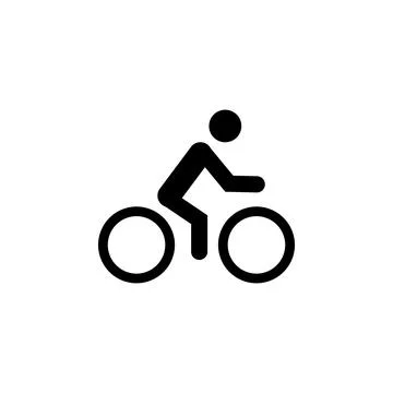 Cyclist icon. Elements of transport icon. Premium quality graphic design icon イラスト素材