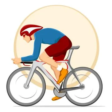 Cyclist Stock Illustration