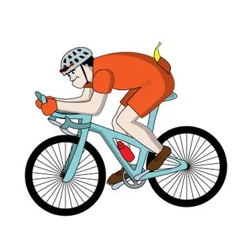 Cyclist Stock Illustration