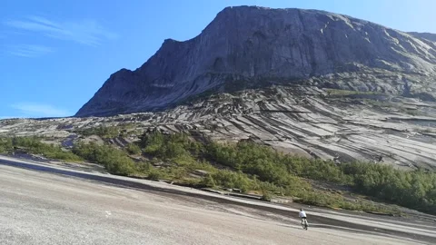 Cyclist in the mountains Stock Footage 167238340