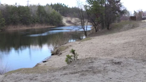 Cyclist on the Nature Stock Footage 71464404