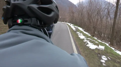 Cyclist pedaling Stock Footage 32324166