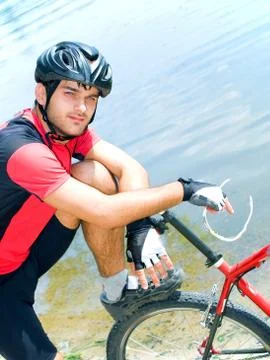 Cyclist Foto stock