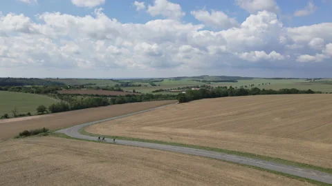 Cyclist is riding countryside. Stock Footage 149854138