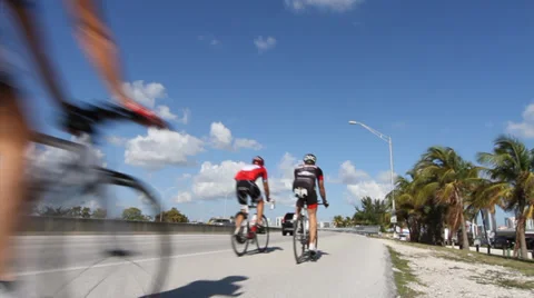 Cyclist-share the road Stock Footage 36640274