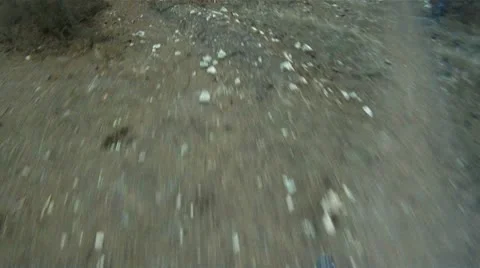 Cyclist on a track Stock Footage 12832196