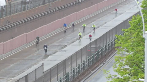Cyclists on 2016 TD Five Boro Bike Tour Stock Footage 62738546