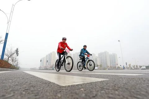 Cyclists are trying to move forward,on a Road cycling competition site. 스톡 사진