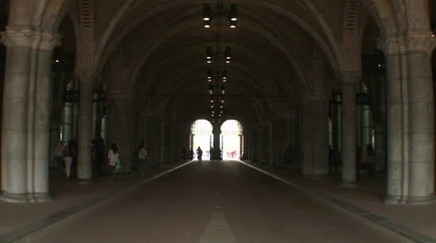 Cyclists Below Rijksmuseum Stock-Footage 53008420