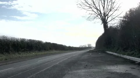 Cyclists on a country road Video stock 10712705