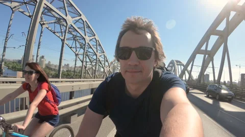 Cyclists. Cyclists ride in a column along the road. Stock Footage 156524197