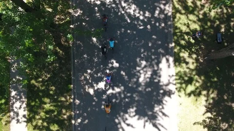 Cyclists Flying by in Shade Video stock 108508359