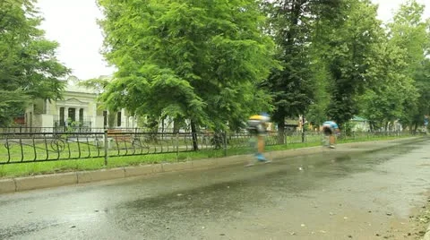 Cyclists Moving Fast Stock Footage 22428707