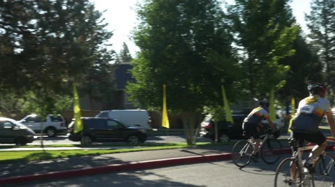 Cyclists racing Stock Footage 51595688