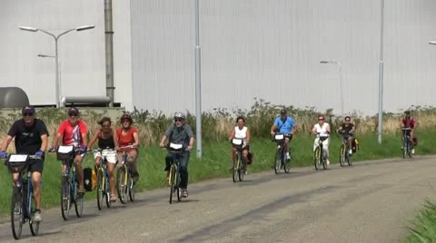Cyclists on a sunny day Stock Footage 11901643