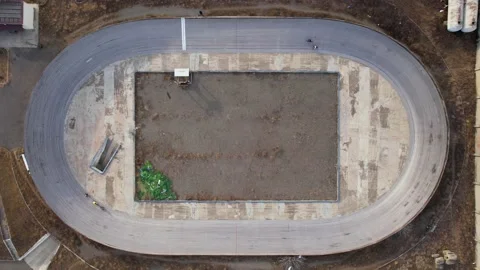 Cyclists train on a cycle track Stock Footage 238806315