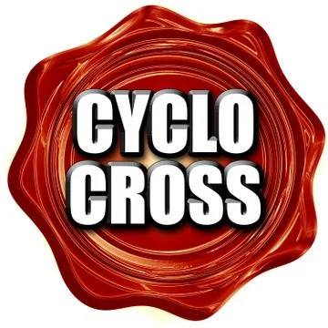 Cyclo cross sign background Stock Illustration