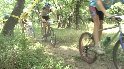 Cyclocross,sport strong people Stock Footage